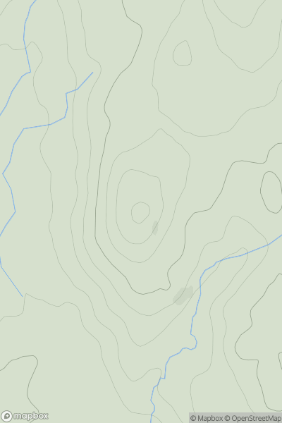 Thumbnail image for Bell Hill [Lake District S] showing contour plot for surrounding peak